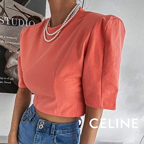 CELINE 절개패드 티셔츠