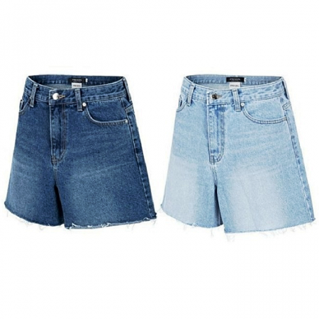 PRADA 롤업 데님 웨스트핏  반바지
