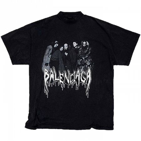 발렌시*가 BALENCIAGA 메탈헤드 페이드 티셔츠