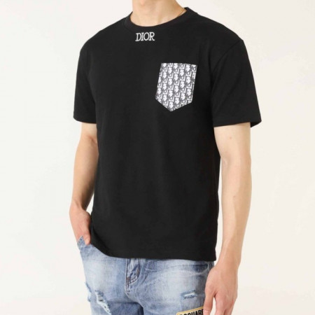 DI*R   수입 오블리크 포켓 반팔티셔츠