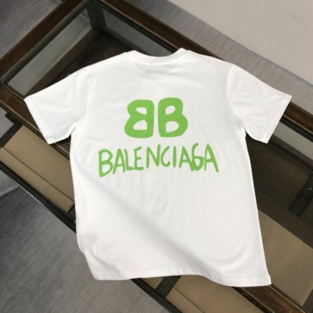 발렌시*가   그린 빅 BB 페인팅 반팔티