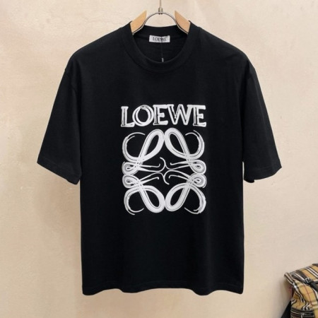 LOE*E   2024S/S 시그니처 나염로고 반팔 라운드 티셔츠 (커스텀급)