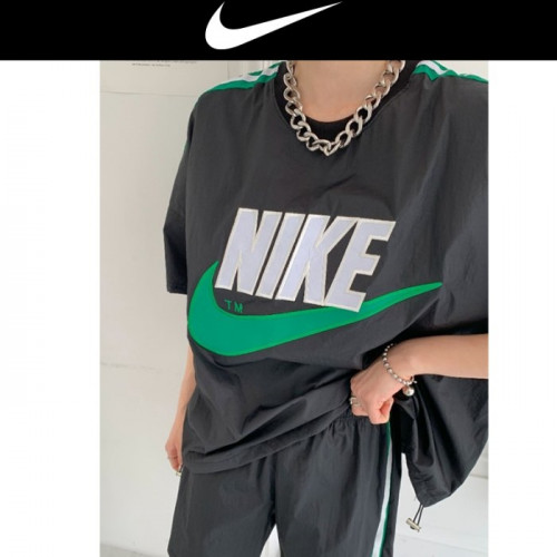 NIKE   배색 잭 테잎 반바지 세트