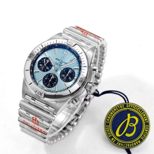 Breitling Chronomat Ice Blue 메탈 워치