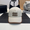 MIU M*U   가죽로고 볼캡