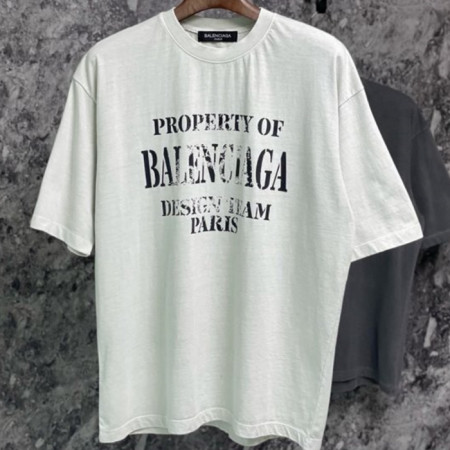 발렌시*가 로고프린트 티셔츠 - 남여공용