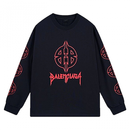 발렌시*가 BALENCIAGA 그래픽 롱 슬리브