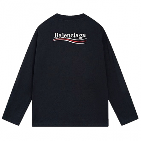 BALENCIAGA 웨이브 자수로고 롱 슬리브