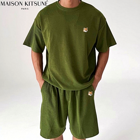 MAISON KITSUNE 브라운 폭스헤드 텐션 셋업 SET