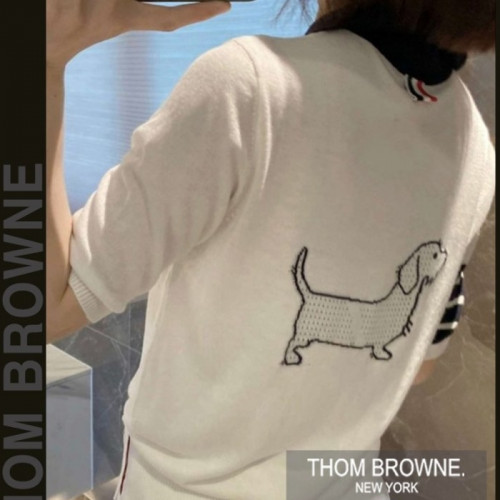 톰브*운   빽헥터짜임 카라 반팔 니트 (9955)