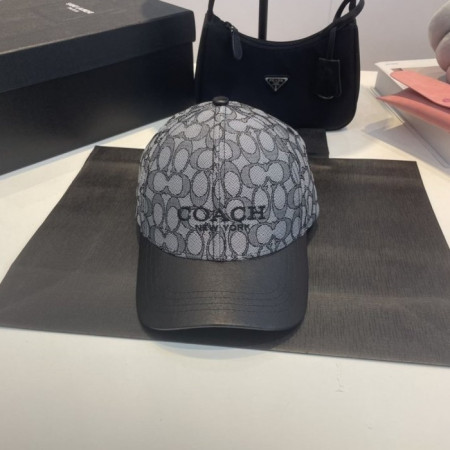 COA*H   시그니처  로고 패턴 모자