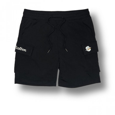 MALB*N   톰슨 버킷 그린 스퀘어 로고 패치 드라이쿨링 스트레치 카고 하프팬츠 (남여공용)