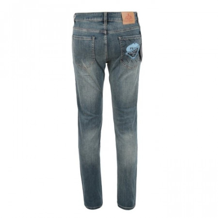 PRA*A 더블로고 프린트 슬림 일자진