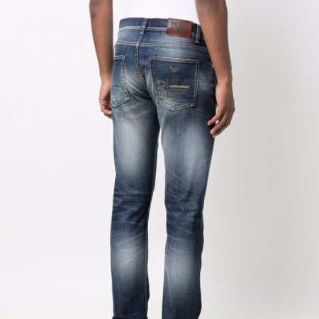 ARMA*I JEAN  스틸로고 EA 프린팅 워싱 슬림진