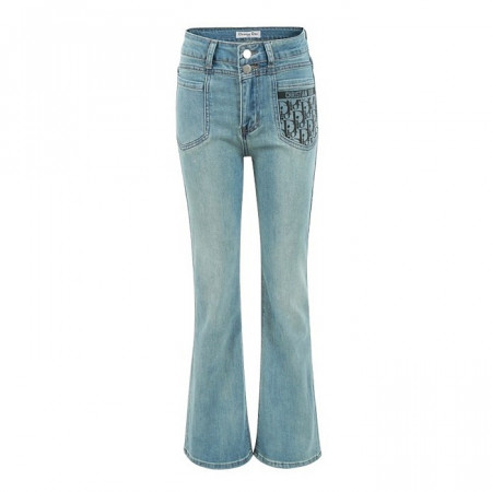 DIOR 오블리크 포켓 스틸로고 워싱진