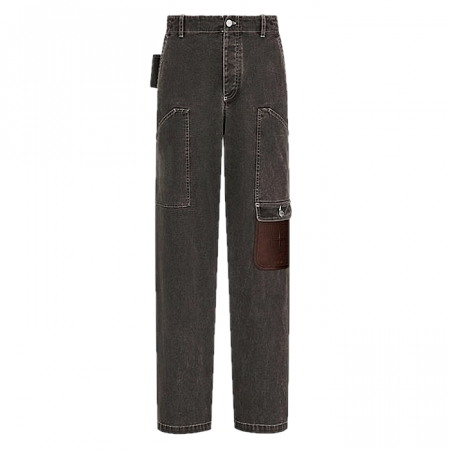 DIOR x STONE 디베이스드 페이드 데님팬츠