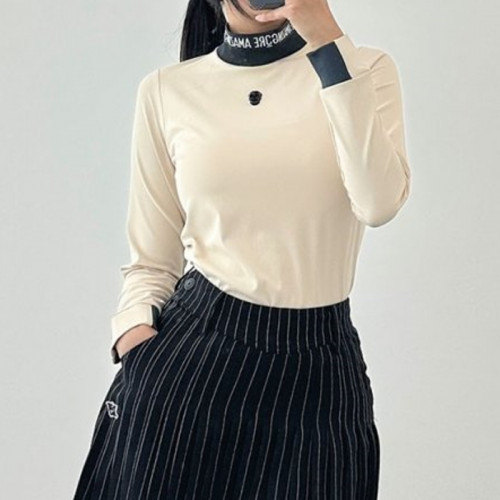 어메이징 *리   여성 에어로 다이나믹 아코디오 하이넥 티셔츠