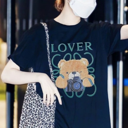 LOE*E   찰칵 테디 반팔티 (남여공용)