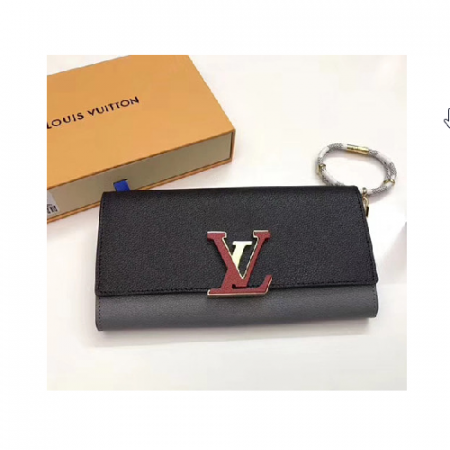 루이비통 카퓌신 장지갑 블랙/그레이