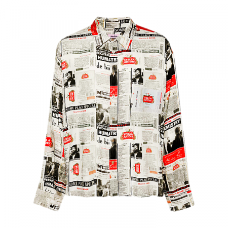 마틴로즈 MARTINEROSE 스텔라 페이퍼 오버셔츠