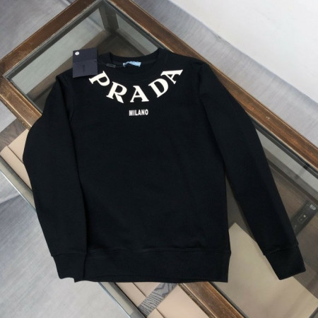 PRA*A   넥나염 화이트로고 맨투맨