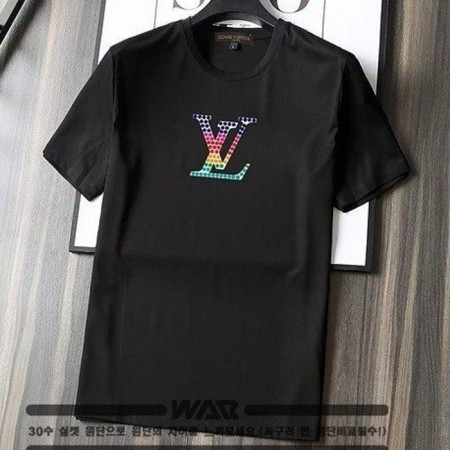 LOUIS VUITT*N   유니크 로고 패턴 티셔츠