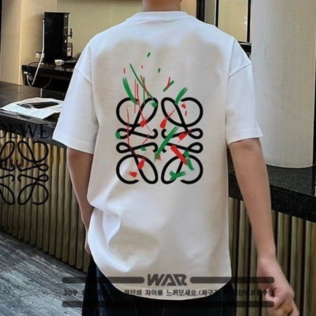 LOE*E   빈티지 물감 백패턴 티셔츠