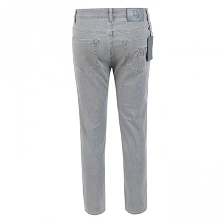 DIOR 자수 로고 그레이 슬림 일자진