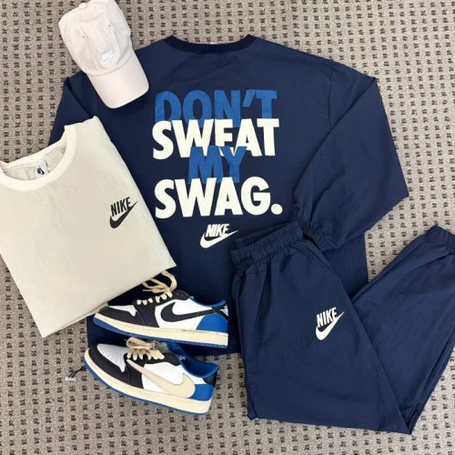 NIKE   스웨그 나일론 긴팔 셋업