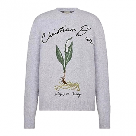 DIOR 릴리 오브 더벨리 스웨터