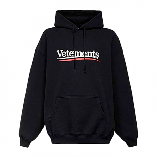 VETEMENTS 캠페인 로고드 후디