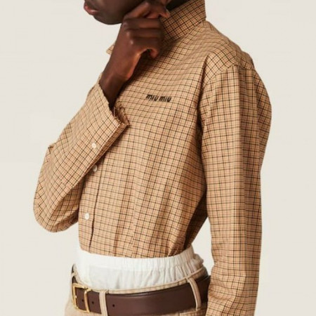 MIU M*U   체크 셔츠