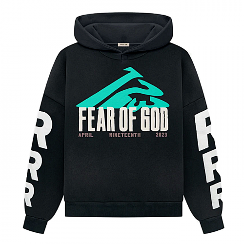 FEAR OF GOD x RRR123 넘버벨리 후디