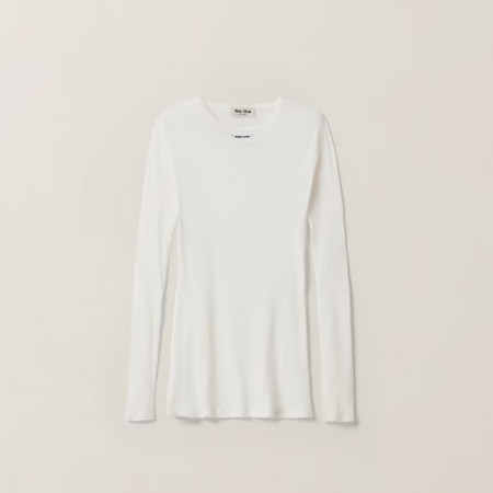 MIU MIU 립 니트 저지 드레스