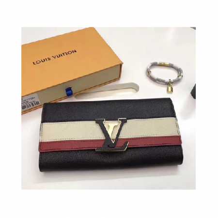 루이비통 카퓌신 장지갑 블랙