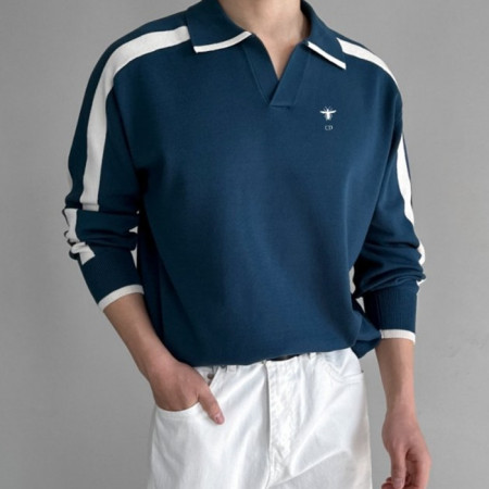 Di*r   19444_DO 벌자수 반오픈카라니트