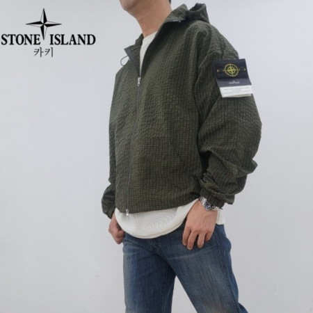 STONE ISLA*D   New 스*아일랜드 고프코어 체크 바람막이