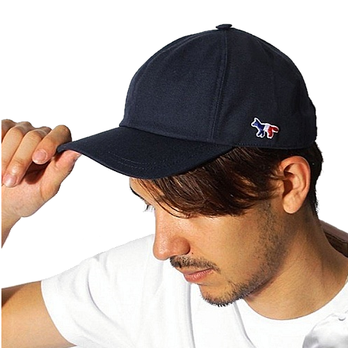 메종키*네 MAISON KITSUNE 트리컬러 볼캡