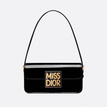DIOR Miss Dior 플랩백 - 블랙