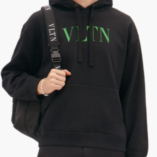 발렌*노 컬러로고 후드