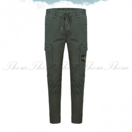 스톤 아일*드   피크먼트 면카고 밴딩팬츠