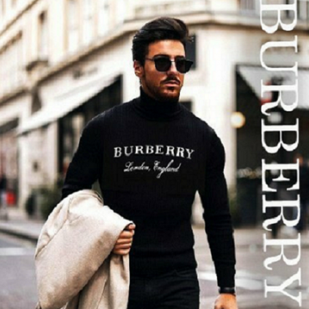 버*리 런던 커플 터틀넥