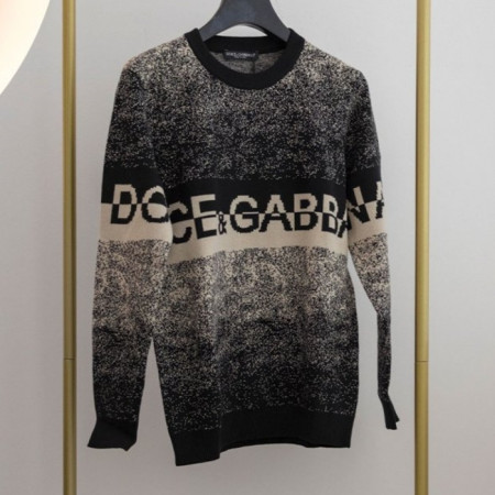 돌체앤가*나   남성 그레인 라운드 스웨터 니트