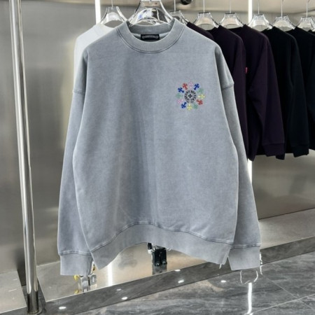 24FW 크롬*츠   멀티로고 맨투맨 워싱 티셔츠