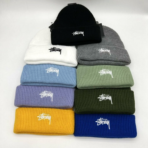 스투시 STUSSY 자수로고 비니