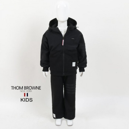 THOM BROW*E   24FW 블랙 4바 우븐 트레이닝 셋트