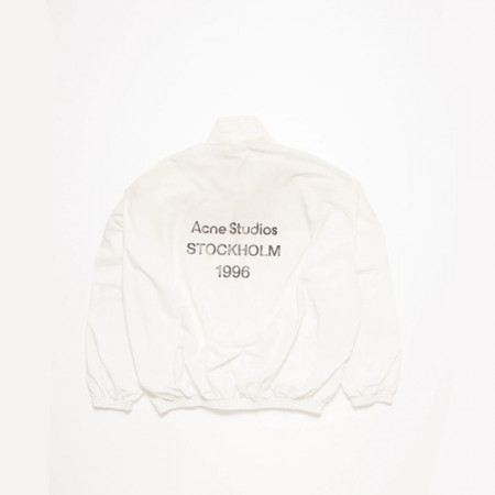 Acne Studios 로고 지퍼 재킷 - 화이트