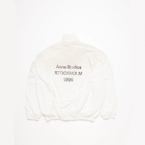 Acne Studios 로고 지퍼 재킷 - 화이트