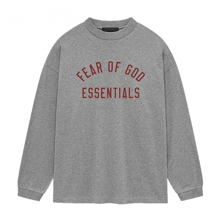 FEAR OF GOD ESSENTIALS 바시티로고 롱슬리브