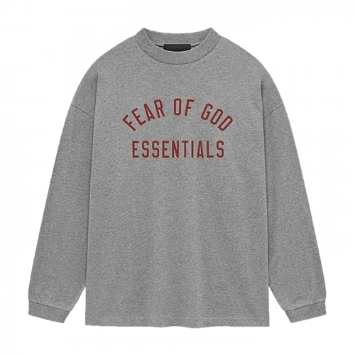 FEAR OF GOD ESSENTIALS 바시티로고 롱슬리브